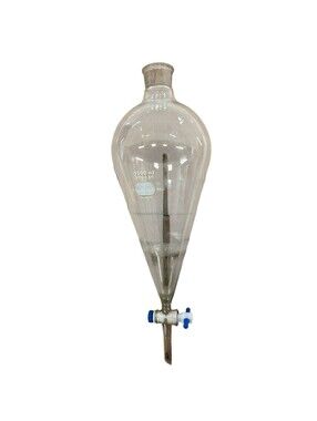 PYREX Cat No 6402 Squibb Separatory Funnel 2000mL 38 PTFE Product Stopcock